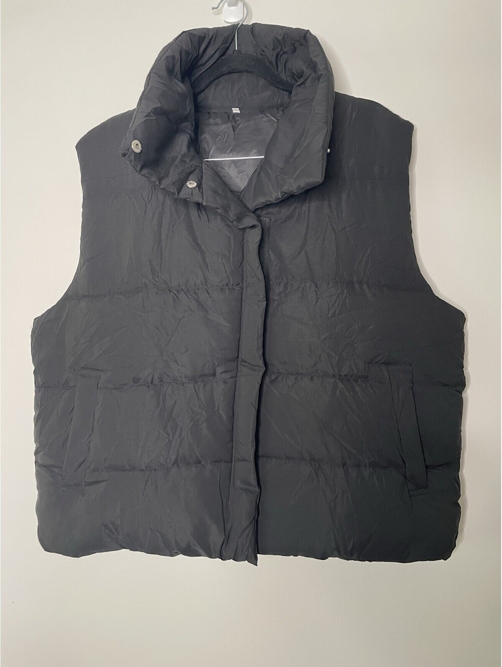 Women’s Down Puffer Vest Black Outerwear 2XL
